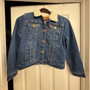 Girls Levi’s Sherpa Jean Jacket
